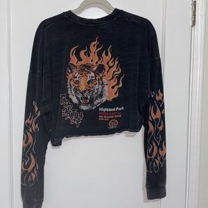 Size S long sleeve T from UO, loose fit, retro skater style. Excellent condition